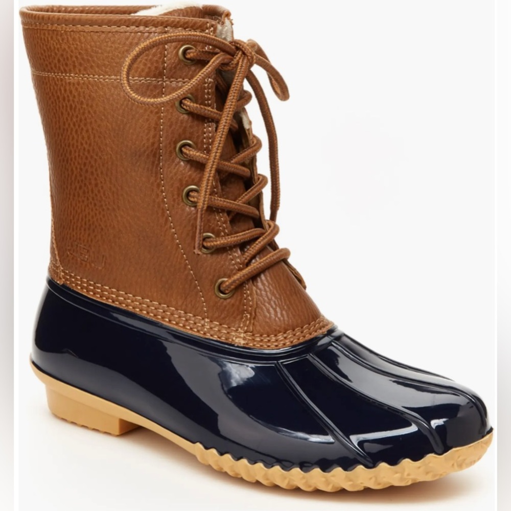💧🥾Size: 9M | Maplewood Waterproof Vegan Leather Duck Boot (Women) JBU BY JAMBU